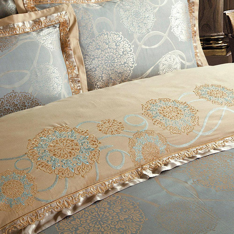 Luxury Gold/Silver Duvet Cover & Bed Sheet Set