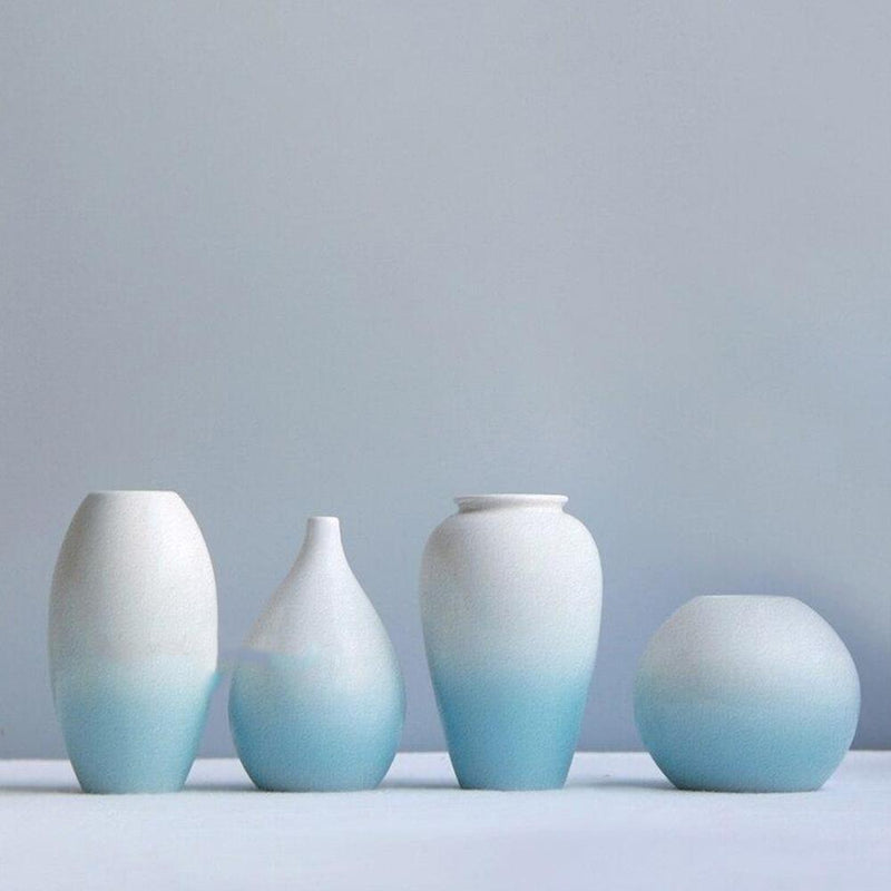 Blue Azure Ceramic Vase