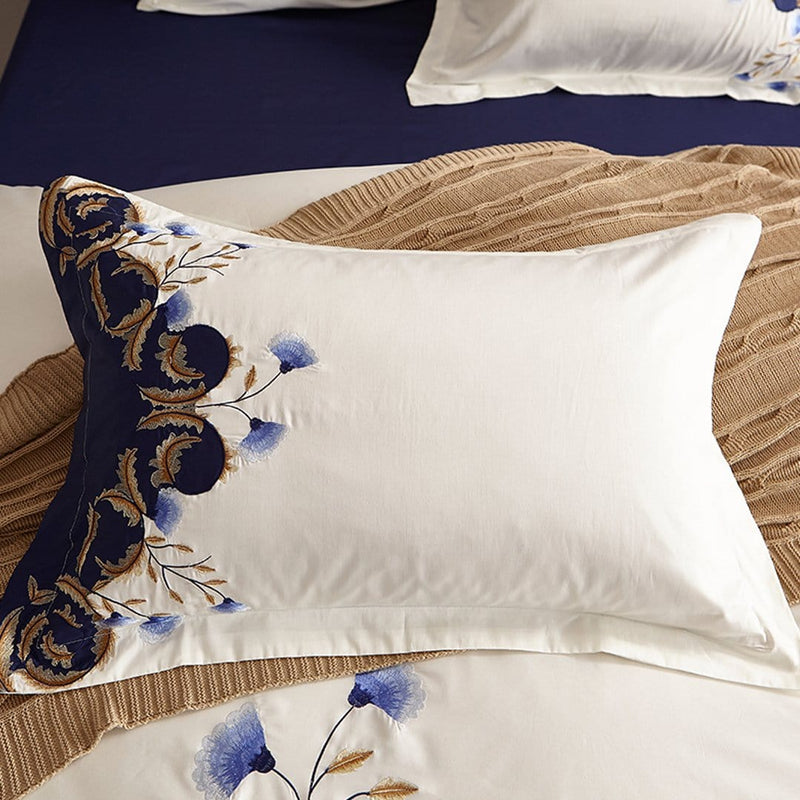 Dahlia Luxury Duvet Cover Set (Egyptian Cotton)