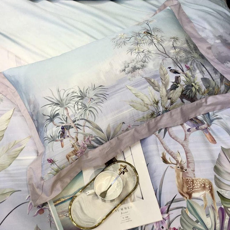 Luxury Chic Leaves Duvet Cover & Sheet Set