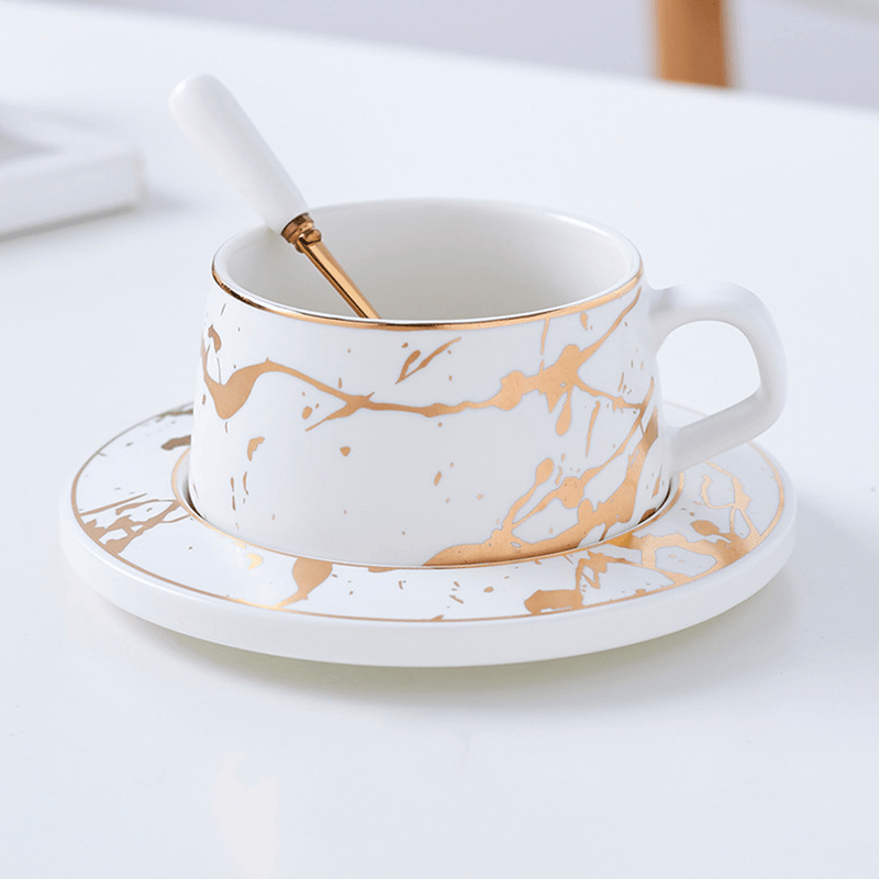 Marble Matte Gold Cup