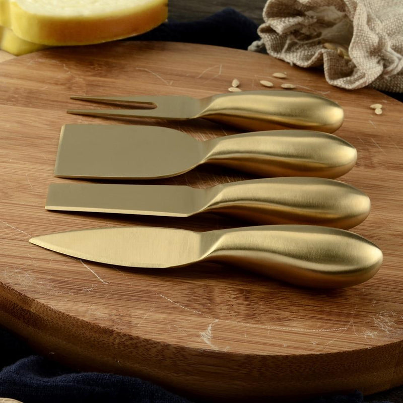 Gold Cheese Knife Set